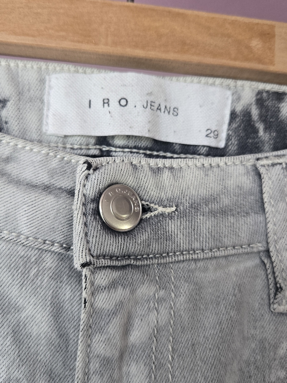 ✨ IRO Paris Nimbo Jeans | Acid Marble Wash | Slim | Size 29 - Picture 4 of 6